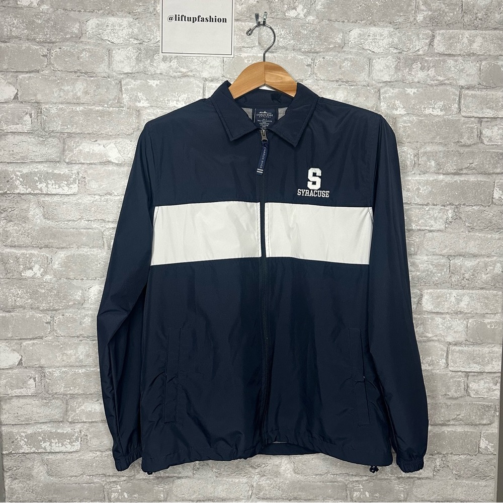 EUC Syracuse University Charles River Apparel Full Zip Up Jacket Sz Small Unisex